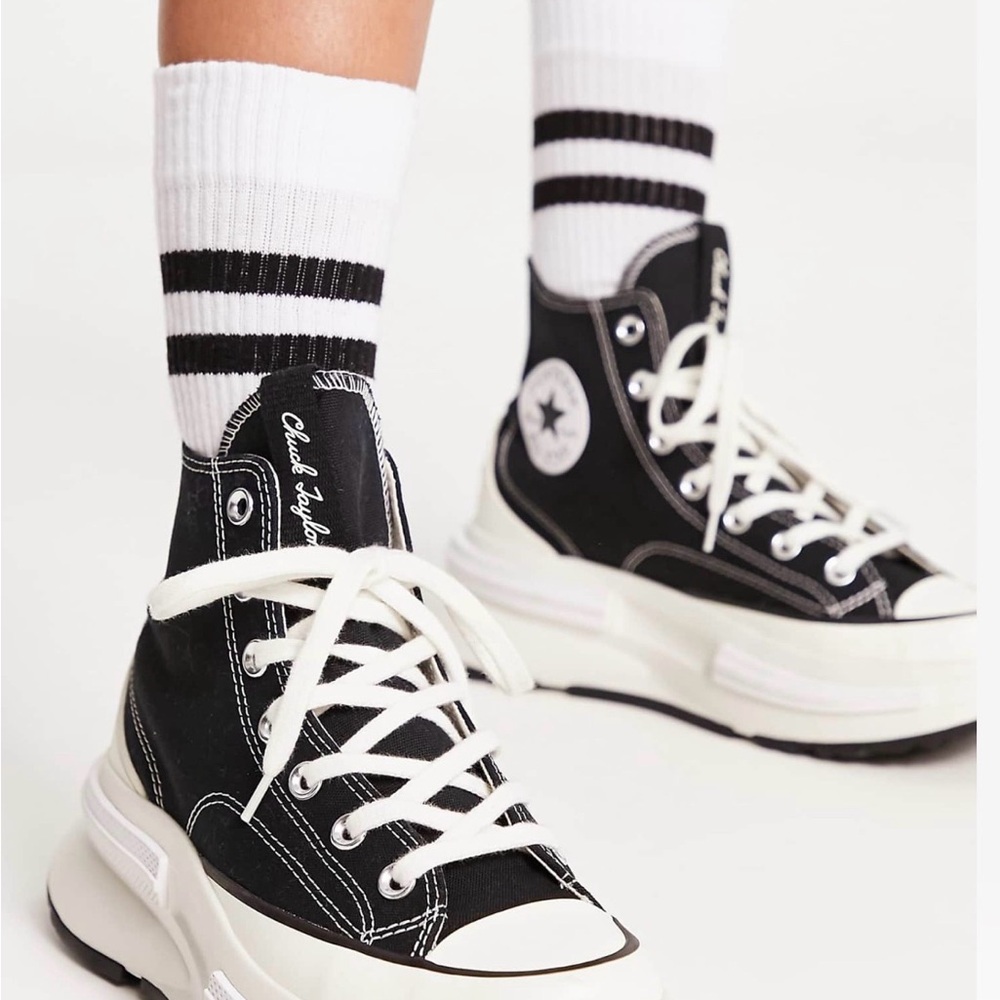 Converse Black and White High-Top Sneakers